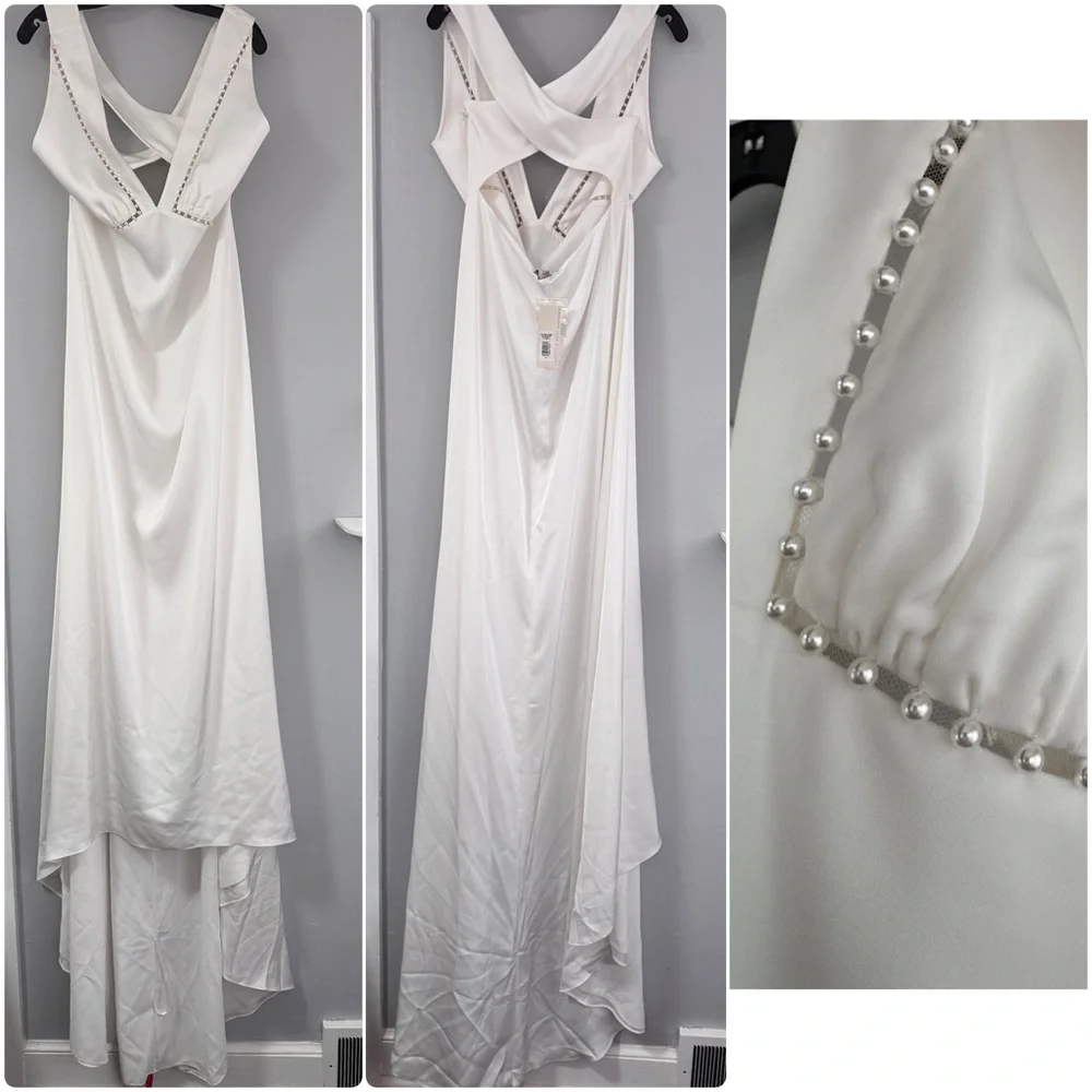 Sachin & Babi size 14 Astor pearl-embellished gown - Picture 7 of 14
